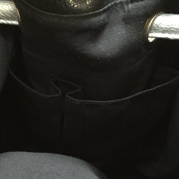 Silver & Black Sparkling Ladies Handbag - Picture 9 of 14